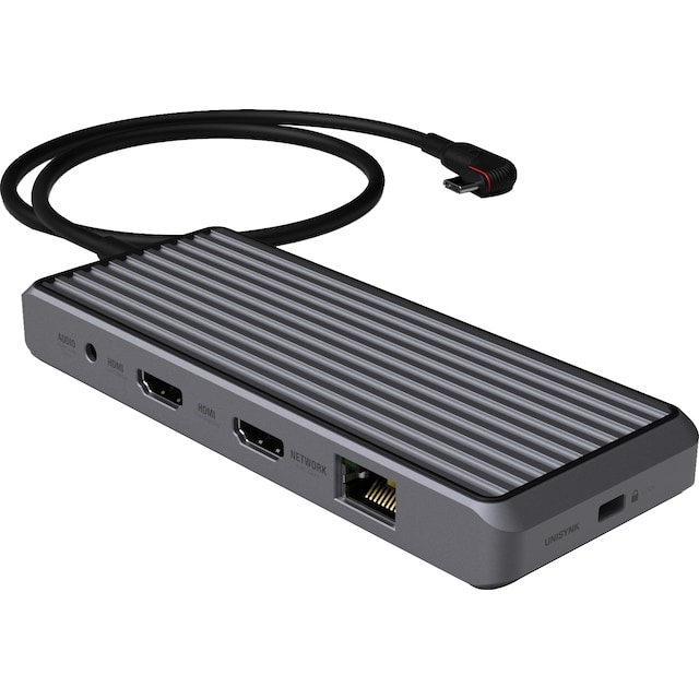 Unisynk 10-Port USB-C hub (grå)