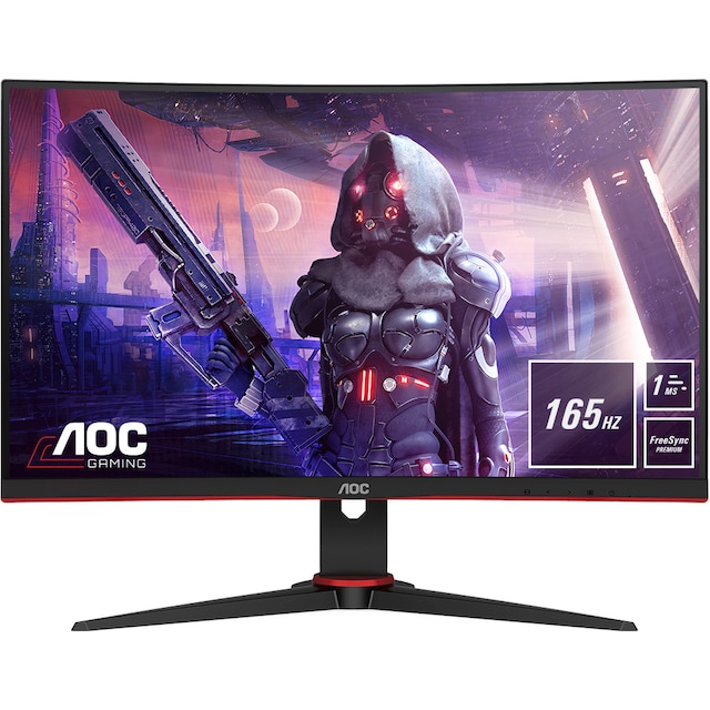 AOC C24G2AE/BK 24" Curved gaming skærm