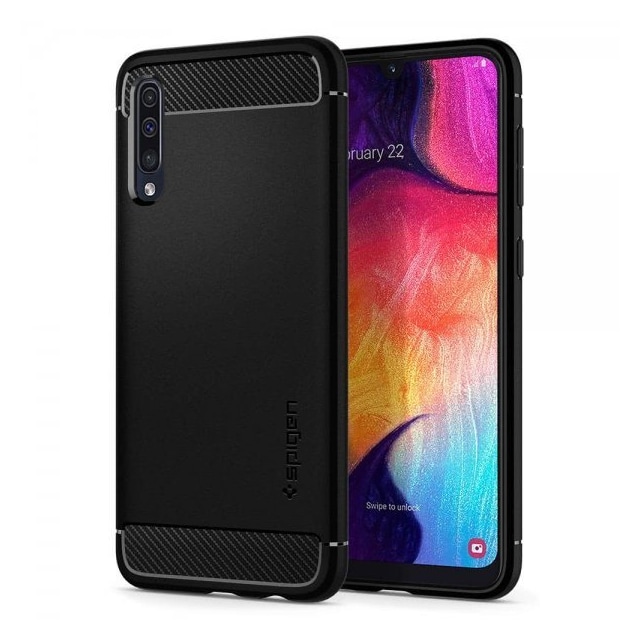 Spigen Samsung Galaxy A50 Cover Rugged Armor Mate Black