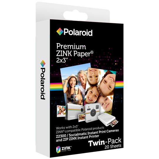 Polaroid ZINK fotopapir 2x3" - dobbeltpakke | Elgiganten