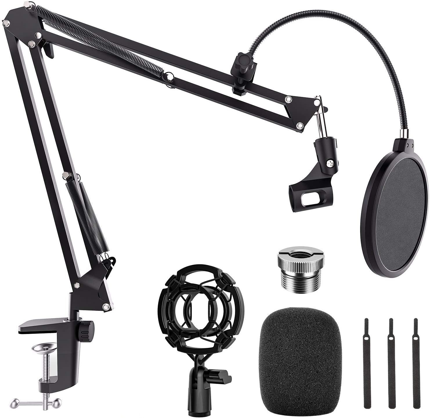 NÖRDIC Microphone Stand for tabel montering er også velegnet til Blue Yeti  og Blue Snowball 5/8 inch adapter boom | Elgiganten