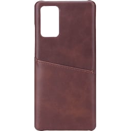 Onsala Samsung Galaxy Note20 lædercover med pung (brun)