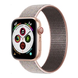 Apple Watch 5 (40mm) Nylon Armbånd - Pink Sand