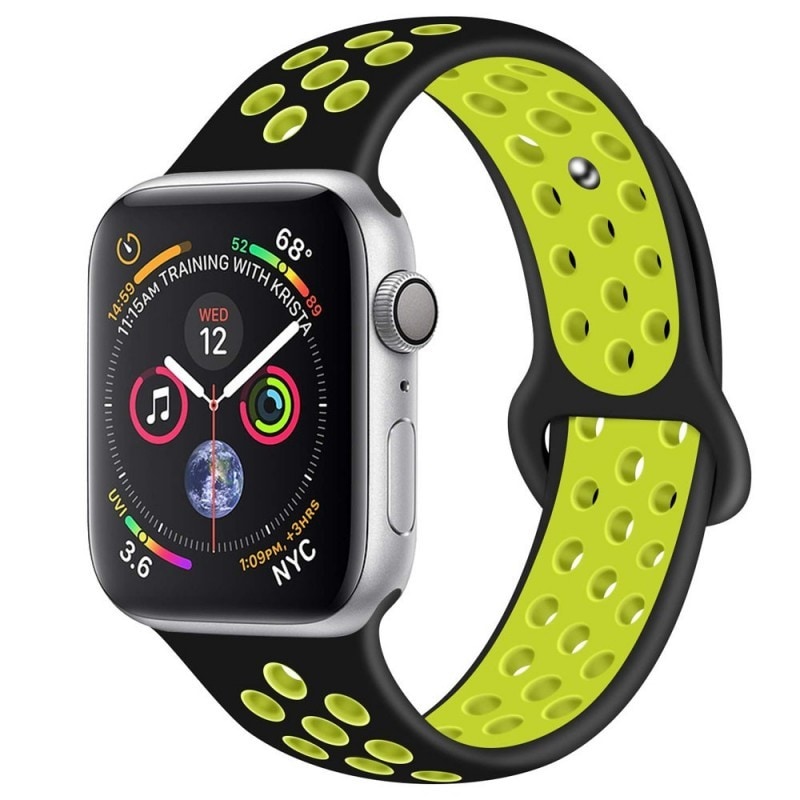 EBN Sport Armbånd Apple Watch 4 (40) - Sort / gul | Elgiganten