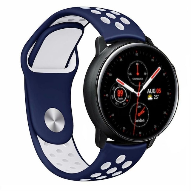 EBN Armbånd Samsung Galaxy Watch Active 2 - Blå / hvid