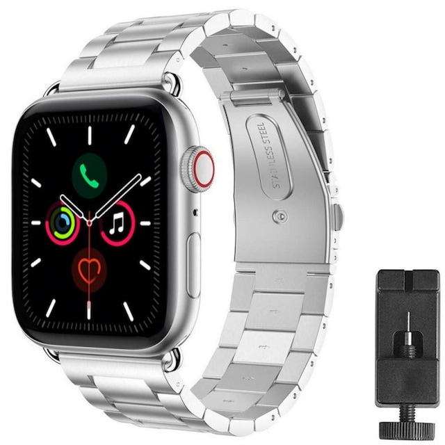 Armbånd Rustfrit stål Apple Watch 5 (40mm) - Sølv