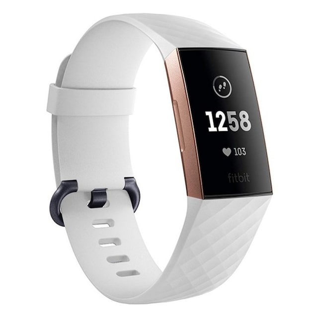 Sport Armbånd til Fitbit Charge 3 - Hvid