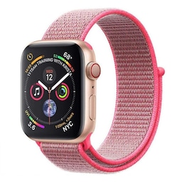Apple Watch 4 (44mm) Nylon armbånd - Hot Pink