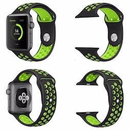 Apple Watch 38mm Sport Armbånd  Sort-grøn