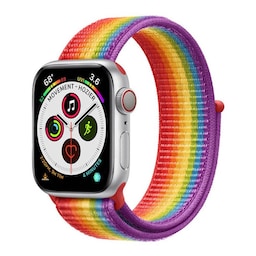 Apple Watch 5 (44mm) Nylon Armbånd - Pride Edition