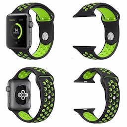 Apple Watch 42mm Sport Armbånd  Sort-grøn