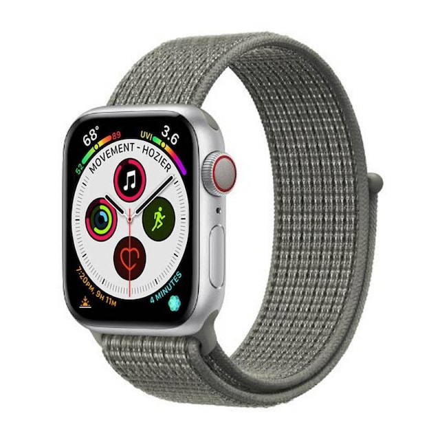 Apple Watch 5 (44mm) Nylon Armbånd - Spuce Fog