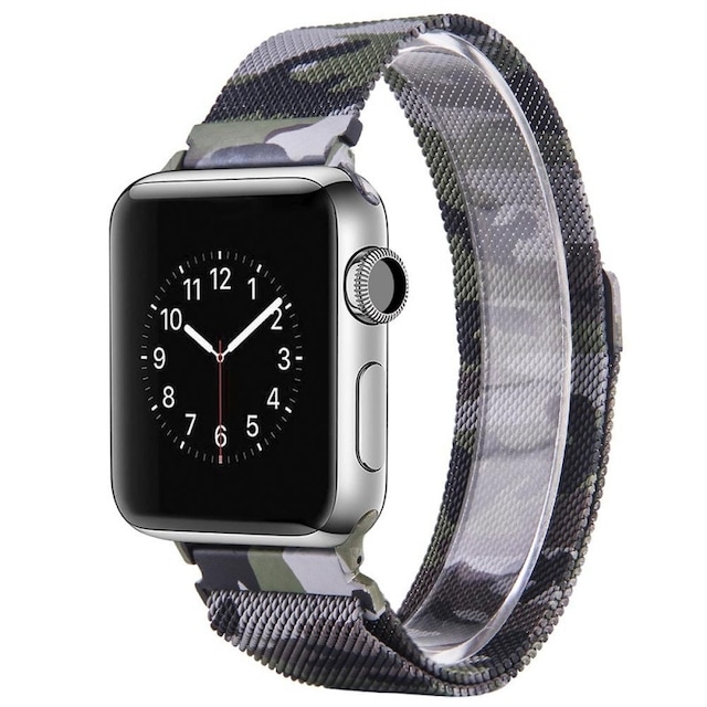 Apple Watch 4 (40) Armbånd Milanese Camo - Green
