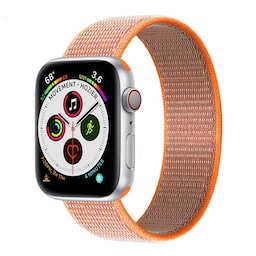 Apple Watch 5 (44mm) Nylon Armbånd - Spicy Orange