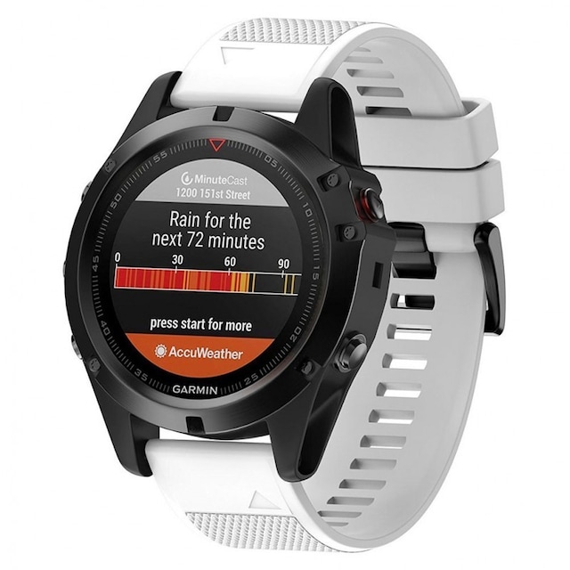 Sport Armbånd Garmin Fenix 3 / 5X / 5X Plus - hvid