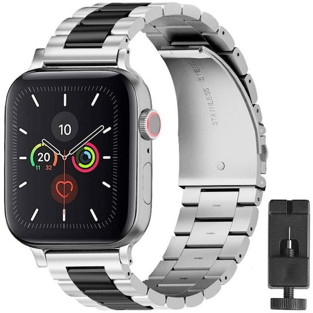 Armbånd Rustfrit stål Apple Watch 4 (44mm) - Sølv / da