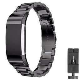 Rustfrit stål armbånd FITBIT Charge 3 - Sort