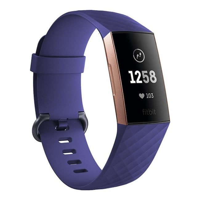 Sport Armbånd til Fitbit Charge 3 - Mørkeblå