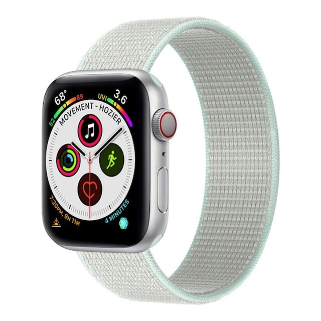 Apple Watch 5 (44mm) Nylon Armbånd - Teal Tint