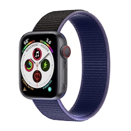 Apple Watch 5 (40mm) Nylon Armbånd - Midnight Black