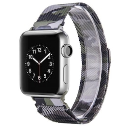 Apple Watch 4 (44) Armbånd Milanese Camo - Green