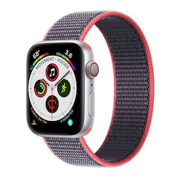 Apple Watch 5 (40mm) Nylon armbånd - Electric Pink