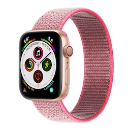 Apple Watch 5 (44mm) Nylon Armbånd - Hot pink