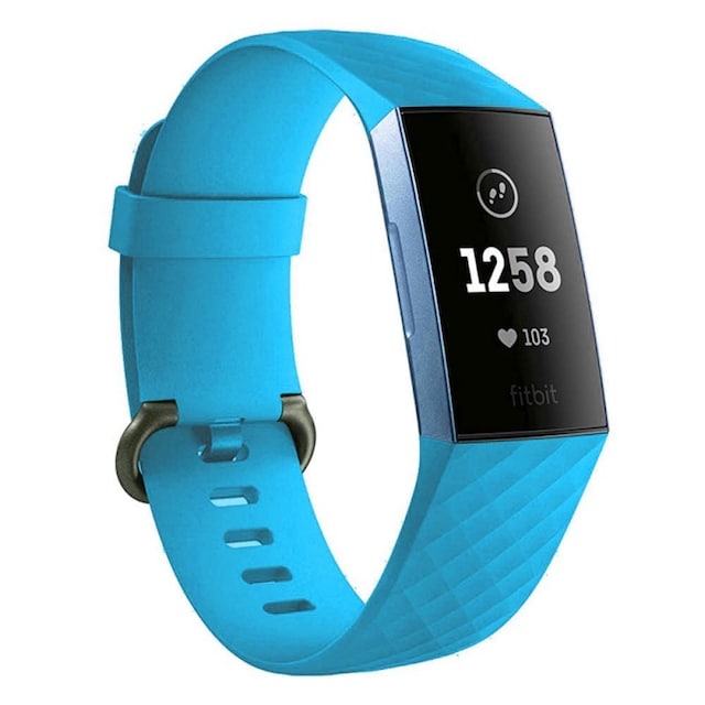 Sport Armbånd til Fitbit Charge 3 - Lyseblå