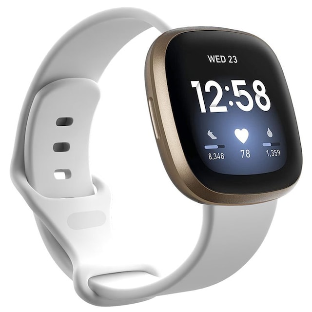 Sport Armbånd til Fitbit Versa 3 - Hvid