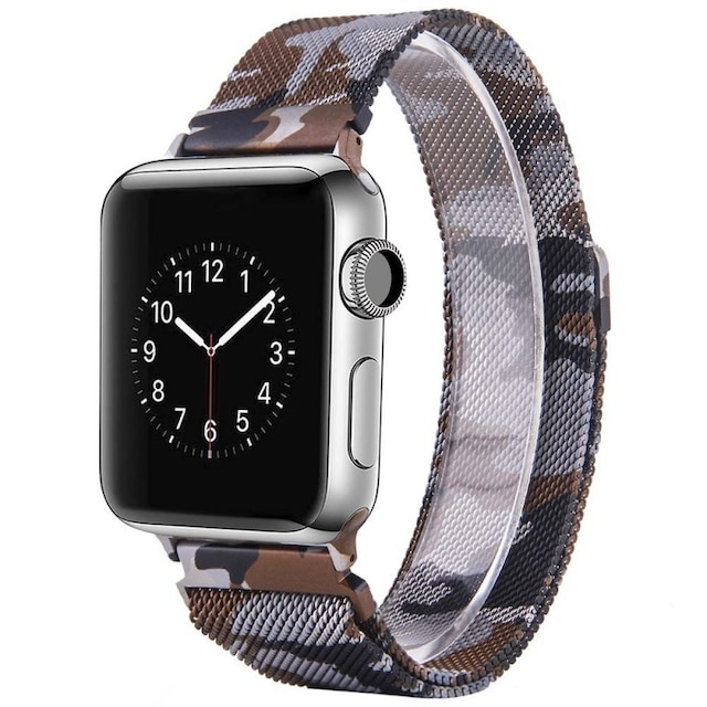 Apple Watch 42 armbånd Milanese Camo - Brun