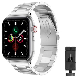 Armbånd Rustfrit stål Apple Watch 5 (44mm) - Sølv