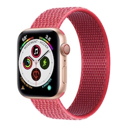 Apple Watch 5 (44mm) Nylon Armbånd - Hibiskus