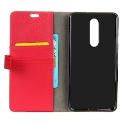 Mobil tegnebog 2-kort Nokia 6.1 Plus (TA-1083)  - rød