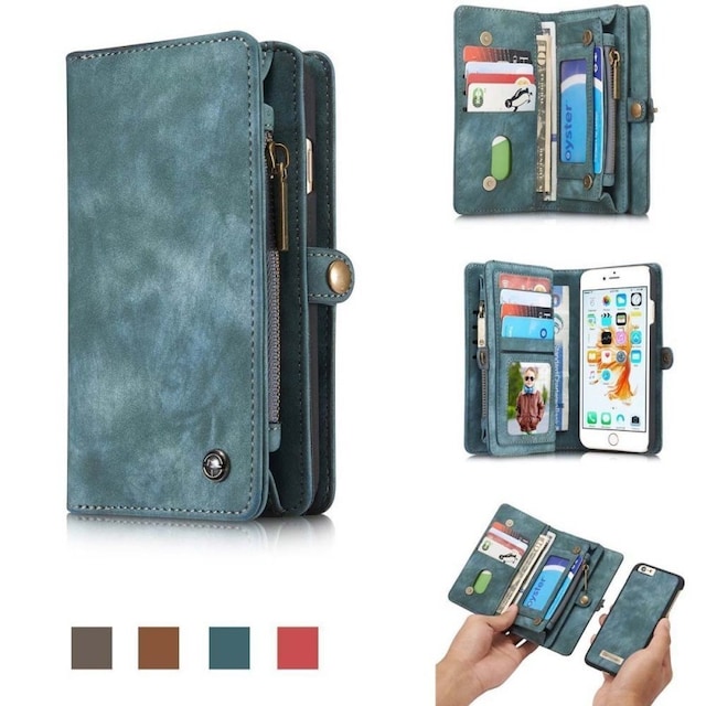 CaseMe Wallet 11-kort Apple iPhone 6 / 6S  - blå