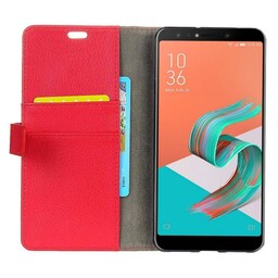 Wallet 2-kort til Asus Zenfone 5 Lite (ZC600KL)  - rød