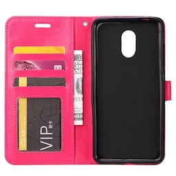 Wallet 3-kort til OnePlus 6T (A6010)  - lyserød