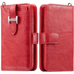 Multi Wallet 3i1 9-kort Apple iPhone 6, 6S  - rød