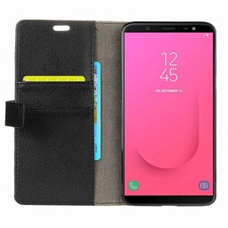 Wallet 2-kort til Samsung Galaxy J8 2018 (SM-J800F)  - sort