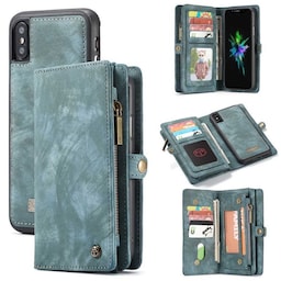 CaseMe Wallet 11-kort Apple iPhone XS Max (6,5 ")  - blå