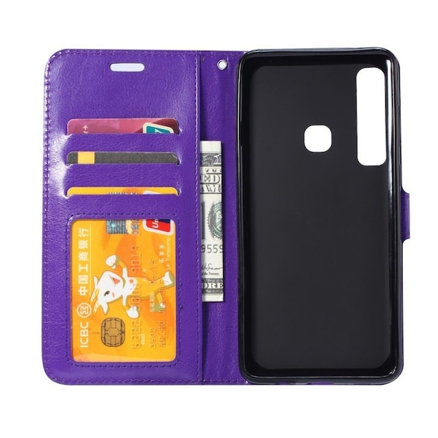 Wallet 3-kort til Samsung Galaxy A9 2018 (SM-A920F)  - lilla