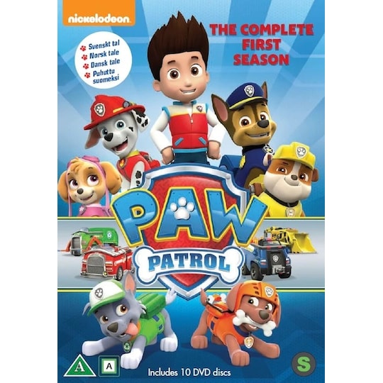 PAW PATROL S.1: VOL 1-10 COMPLETE BOX (DVD) | Elgiganten