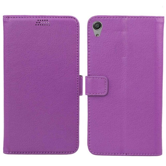 Wallet 2-kort til Sony Xperia E5 (F3311)  - lilla