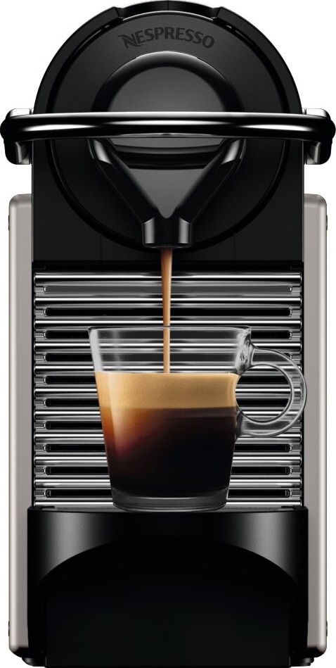 Nespresso® Pixie-kaffemaskine fra Krups, Titan | Elgiganten