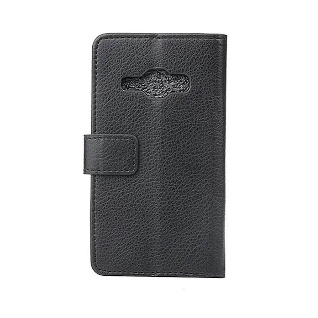 Wallet 2-kort til Samsung Galaxy J1 2016 (SM-J120F)  - sort