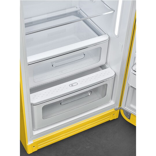 Smeg 50 s style køleskab med fryser FAB28RYW5 | Elgiganten