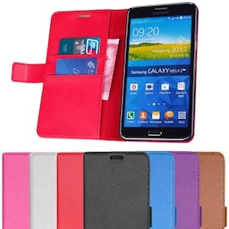 Wallet 2-kort til Samsung Galaxy Mega 2 (SM-G750F)  - hvid