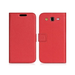 Wallet 2-kort til Samsung Galaxy Grand 2 (SM-G7105)  - rød