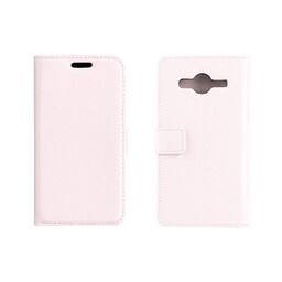 Wallet 2-kort til Samsung Galaxy Core 2 (SM-G355H)  - hvid