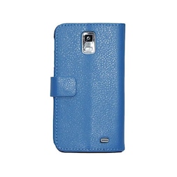 Wallet 2-kort til Samsung Galaxy S2 LTE (GT-i9210)  - blå
