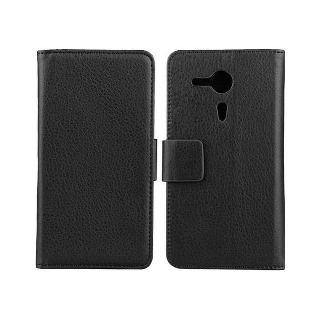 Wallet 2-kort til Sony Xperia SP (c5303)  - sort